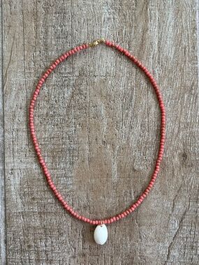 Cowrie Shell Beaded Choker Necklace